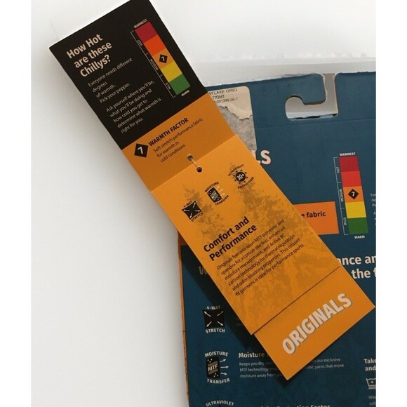 NEW Hot Chillys Youth XL Original Blue SNOWFLAKE Bottoms Performance Base Layer - Picture 5 of 6